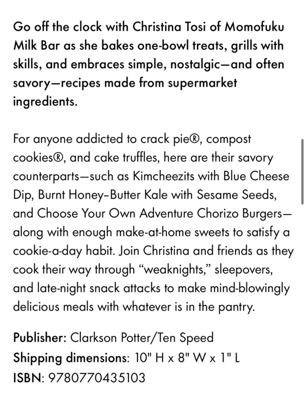 🌟Christina Tosi Cookbook “Milk Bar Life”🌟 - Picture 5 of 5